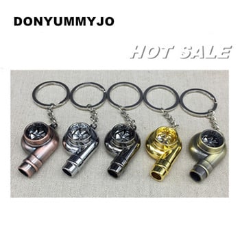 Real Whistle Sound Turbo Keychain Sleeve Bearing Spinning Auto Part Model Turbine Turbocharger Ключодържател Пръстен Ключодържател Ключодържател