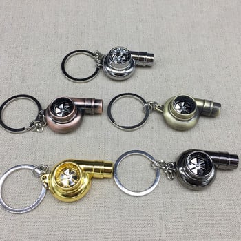 Real Whistle Sound Turbo Keychain Sleeve Bearing Spinning Auto Part Model Turbine Turbocharger Ключодържател Пръстен Ключодържател Ключодържател