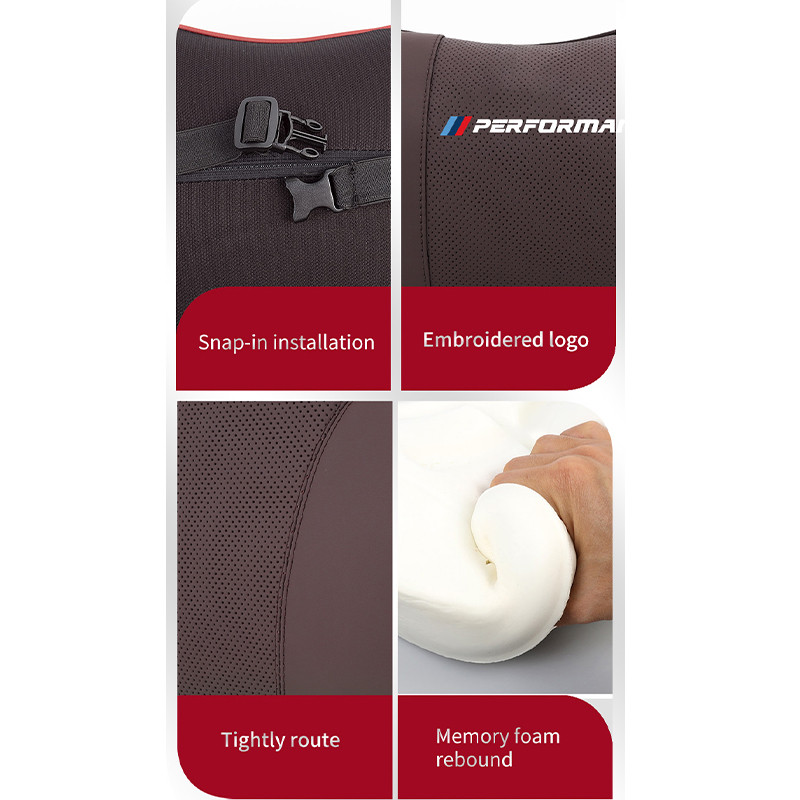 PU oda BMW galvos atramos pagalvės pagalvėlės galvos atramos apsauga automobiliui sėdynės kaklo atramos atmintis Aukščiausios kokybės interjero priedai