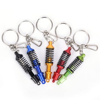 1PC Universal Car Metal Keychain Turbo Gear Hub Κρεμαστό Δίσκος φρένων Αμορτισέρ Κρεμαστό Μπρελόκ Δημιουργικό δώρο Αξεσουάρ αυτοκινήτου