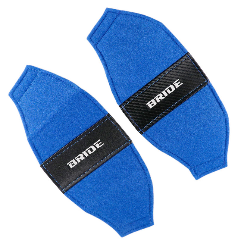 2db BRIDE jdm Style Racing Full Bucket Seat Oldalhuzat Védő Combpárna Pamut Javítás Dekorációs Párna Autós Kiegészítők