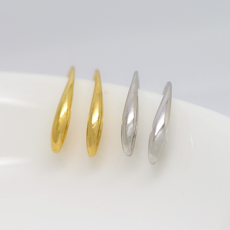 12 DB 7x14MM kiváló minőségű pezsgő arany színű bevonat sárgaréz fülbevaló horgok barkács ékszer leletek kiegészítők nagykereskedelme