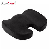 AUTOYOUTH Pernă de șezut Coccis Negru Pernă de scaun ortopedică Suport lombar Pernă de confort din spumă cu memorie pentru scaun mașină birou acasă