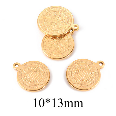 10 τμχ Θρησκευτικό ανοξείδωτο μενταγιόν Virgin Mary Jesus Christian Charm μενταγιόν DIY For Jewelry Makings Connectors Αξεσουάρ