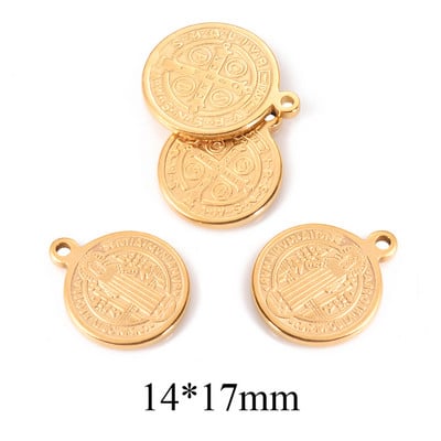 10 τμχ Θρησκευτικό ανοξείδωτο μενταγιόν Virgin Mary Jesus Christian Charm μενταγιόν DIY For Jewelry Makings Connectors Αξεσουάρ