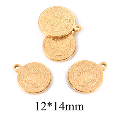 10 τμχ Θρησκευτικό ανοξείδωτο μενταγιόν Virgin Mary Jesus Christian Charm μενταγιόν DIY For Jewelry Makings Connectors Αξεσουάρ