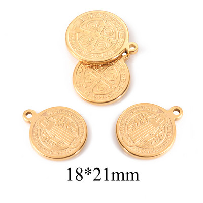 10 τμχ Θρησκευτικό ανοξείδωτο μενταγιόν Virgin Mary Jesus Christian Charm μενταγιόν DIY For Jewelry Makings Connectors Αξεσουάρ