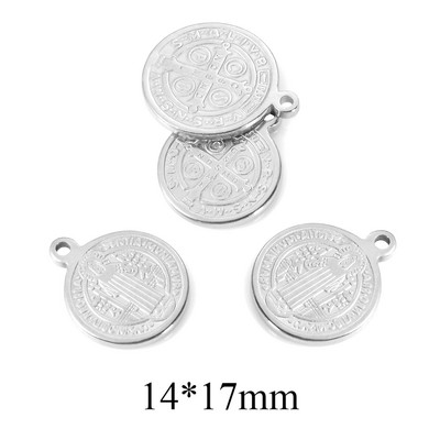 10 τμχ Θρησκευτικό ανοξείδωτο μενταγιόν Virgin Mary Jesus Christian Charm μενταγιόν DIY For Jewelry Makings Connectors Αξεσουάρ