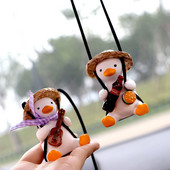 Γύψινο αξεσουάρ αυτοκινήτου Σχολική τσάντα Ψάθινη κούνια πάπια κρεμαστό κόσμημα καθρέφτη πίσω καθρέφτη στολίδι Δώρο γενεθλίων Αυτοκίνητο Διακόσμηση Άρωμα