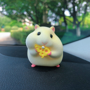 Χαριτωμένο Anime Stealing Hamster Car Εσωτερική Διακόσμηση Γκουρμέ φιγούρες χάμστερ Διακόσμηση ταμπλό αυτοκινήτου για αξεσουάρ αυτοκινήτου Γυναίκα