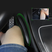 Genunchiere din piele pentru interiorul mașinii pernă pernă elastică confortabilă spumă cu memorie Accesorii universale pentru suport pentru coapsă 18X8,2 cm