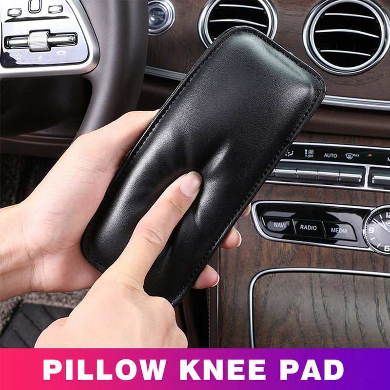 Genunchiere din piele pentru interiorul mașinii pernă pernă elastică confortabilă spumă cu memorie Accesorii universale pentru suport pentru coapsă 18X8,2 cm