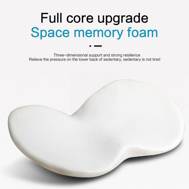 2 viename automobilio sėdynės pagalvėlė Vairuotojo sėdynė Atminties putplasčio pagalvėlė Pagalvė Pagalvė Apsauga Juosmuo Kvėpuojantis Padidinimas Klubas O1Y6