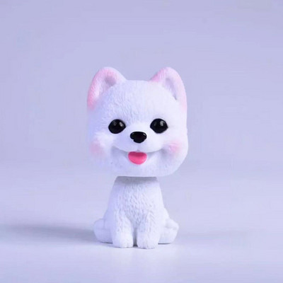 Pea raputav koer mänguasi auto sisustus Artiklid armatuurlaud nukk armas noogutav kaunistus mängukaru husky corgi interjööri sisustus kingitus