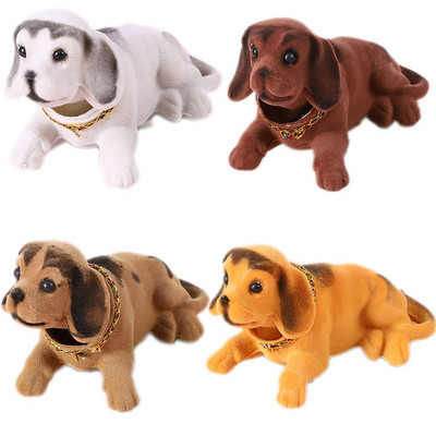 1Pc Car Ornaments Shaking Head Dog Doll Car Dashboard Toys Cute Nodding Puppy Auto Interior Accessories Auto Decor Kids Gift