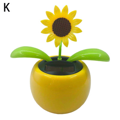 Kaktus Automaatne Swing Päikeseenergia Lilled Ehted Kaunistused Nukukujukesed Miniatuursed autode kodukaunistus