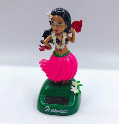 Päikeseenergia Hawaii Tüdruk Hula Tantsiv mänguasi Auto armatuurlaua sisustus Pea raputamine Mänguasjad Autode sisustus Autode kaunistused Kaunistused