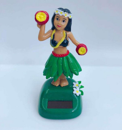 Päikeseenergia Hawaii Tüdruk Hula Tantsiv mänguasi Auto armatuurlaua sisustus Pea raputamine Mänguasjad Autode sisustus Autode kaunistused Kaunistused