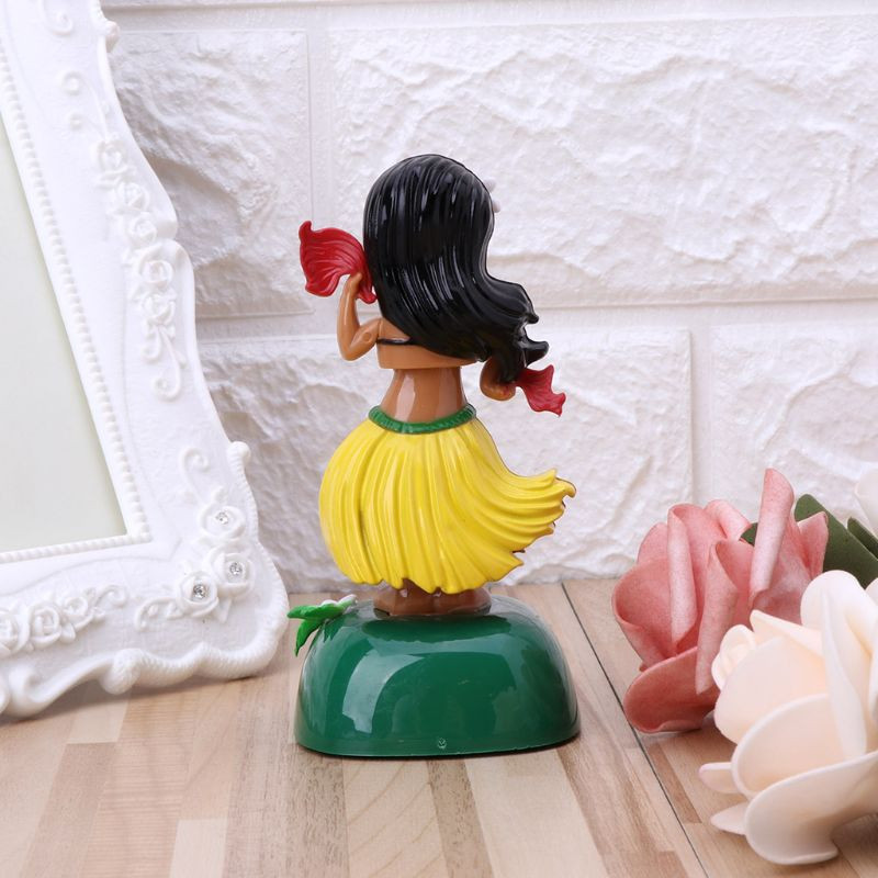 Päikeseenergia Hawaii Tüdruk Hula Tantsiv mänguasi Auto armatuurlaua sisustus Pea raputamine Mänguasjad Autode sisustus Autode kaunistused Kaunistused