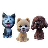 Ukras za automobil 9 cm Pas koji trese glavom Dekor nadzorne ploče automobila Klimajuće Psić Igračke Husky Teddy Pomeranian Kućna soba Auto dodaci
