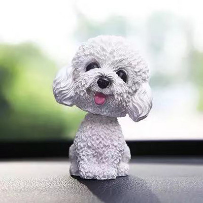 Ukras za automobil 9 cm Pas koji trese glavom Dekor nadzorne ploče automobila Klimajuće Psić Igračke Husky Teddy Pomeranian Kućna soba Auto dodaci