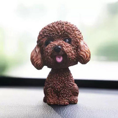 Ukras za automobil 9 cm Pas koji trese glavom Dekor nadzorne ploče automobila Klimajuće Psić Igračke Husky Teddy Pomeranian Kućna soba Auto dodaci