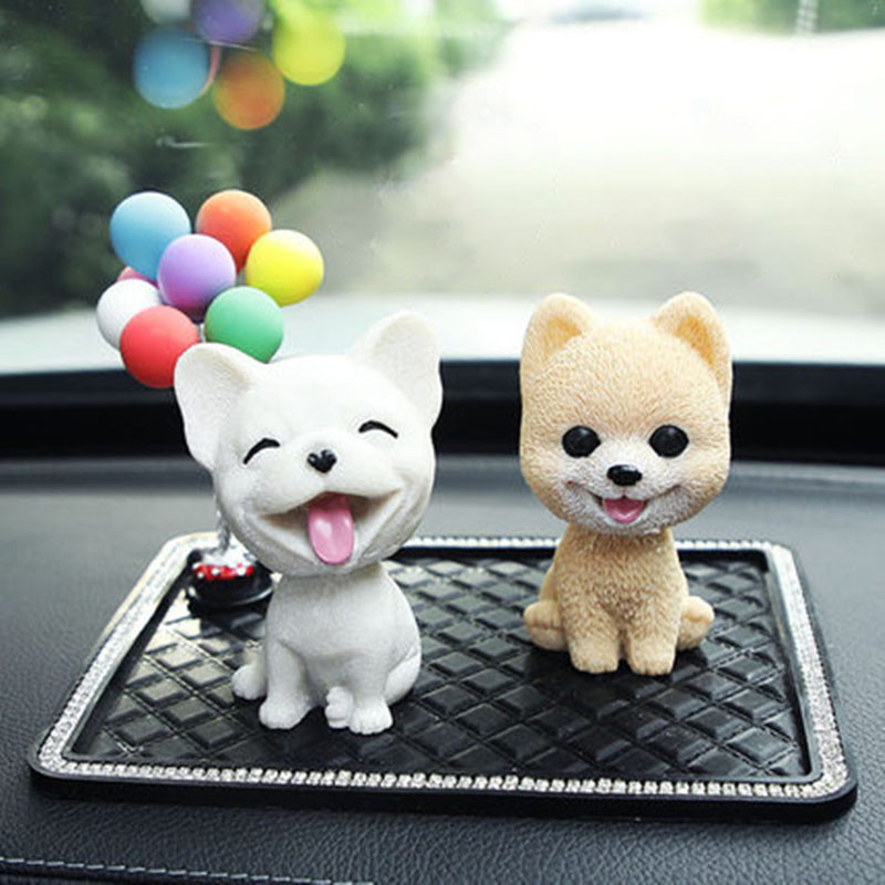 Ukras za automobil 9 cm Pas koji trese glavom Dekor nadzorne ploče automobila Klimajuće Psić Igračke Husky Teddy Pomeranian Kućna soba Auto dodaci