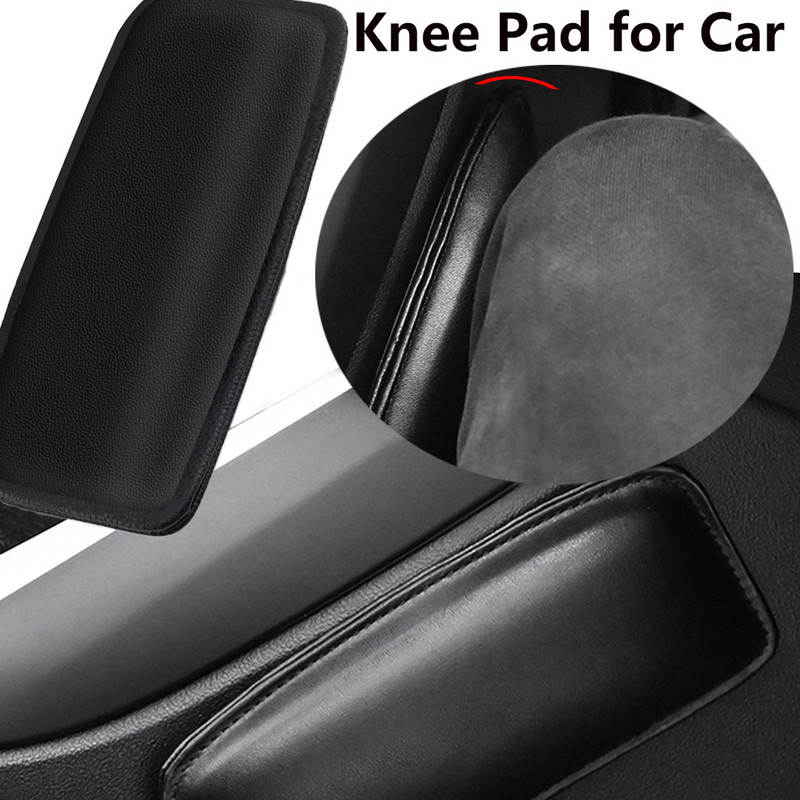 Кожена подложка за коляното за интериора на автомобила Възглавница Еластична възглавница Мемори пяна Универсална подложка за крака Поддръжка на бедрата Автомобилни аксесоари