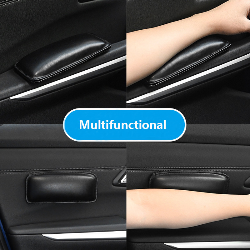 Кожена подложка за коляното за интериора на автомобила Възглавница Еластична възглавница Мемори пяна Универсална подложка за крака Поддръжка на бедрата Автомобилни аксесоари