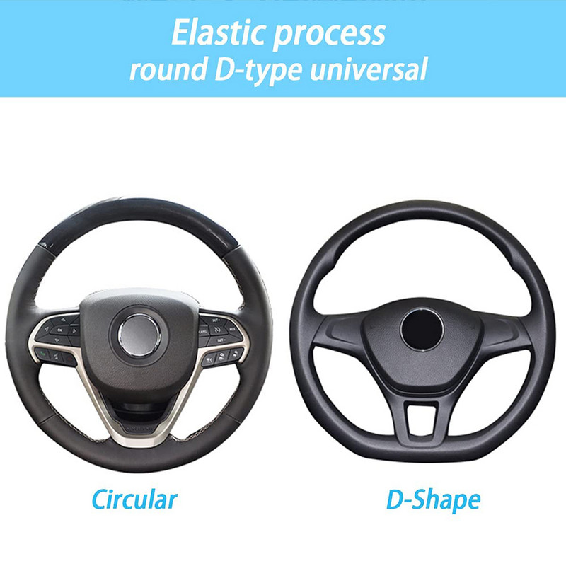 Elastne veniv rooliratta kate universaalne 15-tolline auto rooliratta kate Mikrokiust hingav jääsiid, libisemisvastane