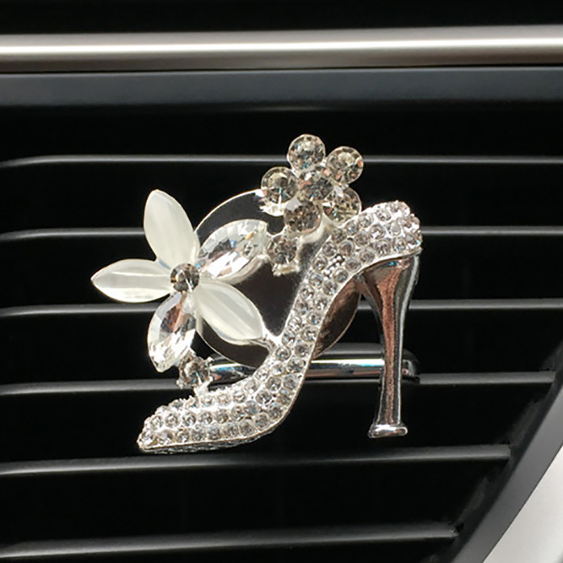Autós légfrissítő Auto Outlet parfüm Clip Bling autós kiegészítők lányok pénztárca magas sarkú autó illat diffúzor Elegáns autó dekoráció