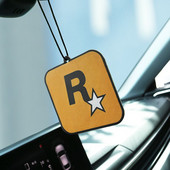 privjesak za auto svjež zrak u unutrašnjosti žuta R-zvjezdica mreža za trajno uklanjanje mirisa crveni nakit miris za auto