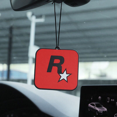 privjesak za auto svjež zrak u unutrašnjosti žuta R-zvjezdica mreža za trajno uklanjanje mirisa crveni nakit miris za auto