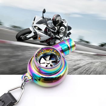 Real Whistle Sound Turbo Keychain Sleeve Bearing Spinning Auto Part Turbine Turbocharger Ключодържател Пръстен