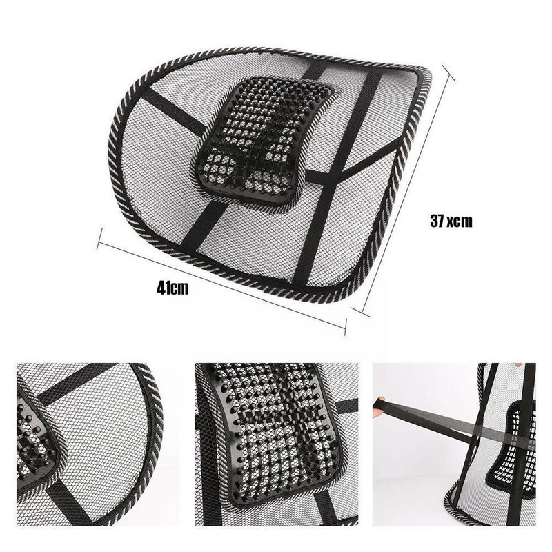 Oslonac za naslon stolca Masažni jastuk Mrežasto olakšanje za lumbalni dio uredske stolice Potporni nosač za naslon za naslon stolca Sjedalo za lumbalni dio Jastuk za automobil Kamion H H4R2