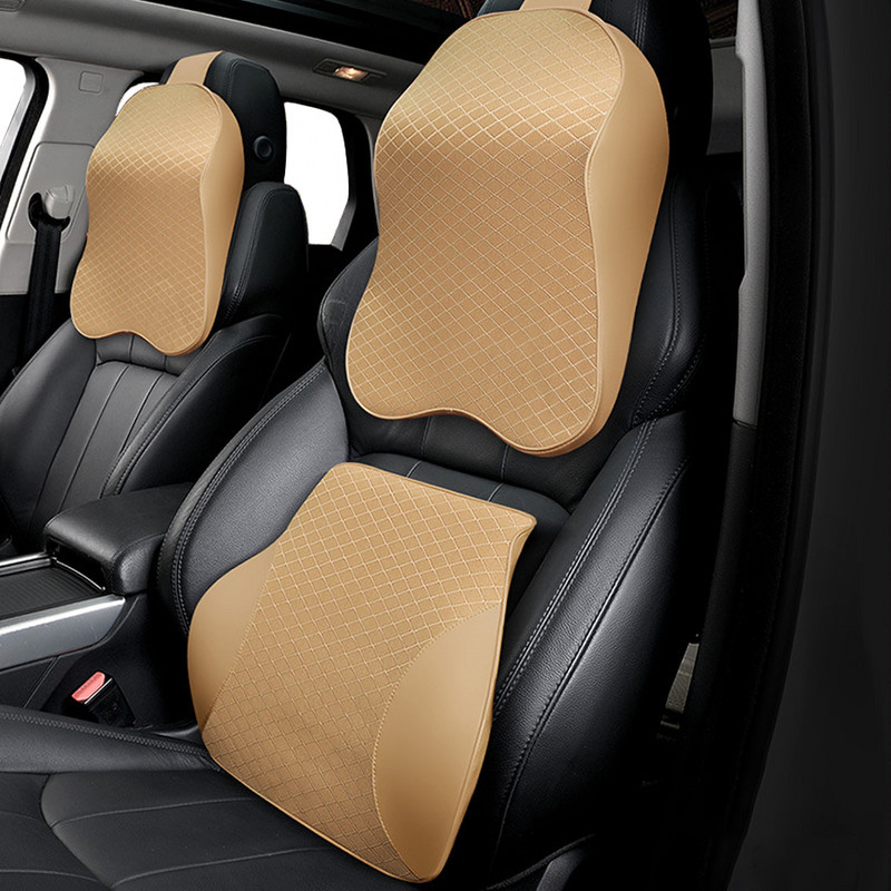 Deréktámasz autóülés derékpárna memóriahab masszírozó nyaki fejtámla párna autós székhez Otthoni iroda Fájdalomcsillapítás