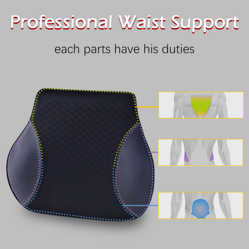 Deréktámasz autóülés derékpárna memóriahab masszírozó nyaki fejtámla párna autós székhez Otthoni iroda Fájdalomcsillapítás