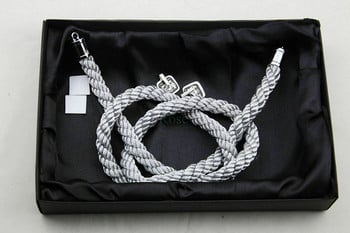 δωρεάν αποστολή Vip Charm Junction Produce JDM Fusa Black Kiku JP Knot Silver Kin Tsuna Rope