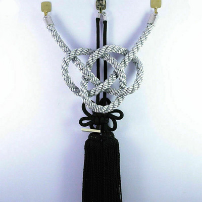 безплатна доставка Vip Charm Junction Produce JDM Fusa Black Kiku JP Knot Silver Kin Tsuna Rope