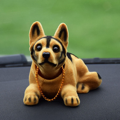 Păpușă Dădu din cap Câine scuturând din cap Rășină Simulare Mașină Câine Jucărie Ornament pentru bord Ornament pentru mașină Accesorii pentru mașină drăguț Fete Femei