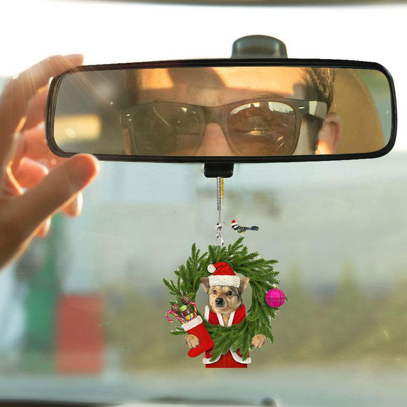 Creative Car Car Cat Puppy Μενταγιόν Χριστουγεννιάτικο Κρεμαστό Αυτοκίνητο Διακοσμητικό Κρεμαστό Κρεμαστό Κρεμαστό Κρεμαστό Κρεμαστό Κρεμαστό Κουτάβι Γάτας