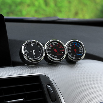 Mini Car Automobile Digital Clock Auto Watch Automotive Thermometer Hygrometer Διακοσμητικό Ρολόι σε αξεσουάρ αυτοκινήτου
