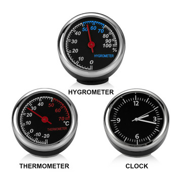 Мини автомобилен автомобилен цифров часовник Автоматичен часовник Автомобилен термометър Хигрометър Декорация Орнамент Часовник в автомобилни аксесоари