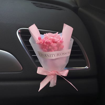 3D csokor autódíszítés belső szellőző kapocs Auto Parfüm autós aromadiffúzor ízesítés az autóban kiegészítők lányoknak női ajándékok