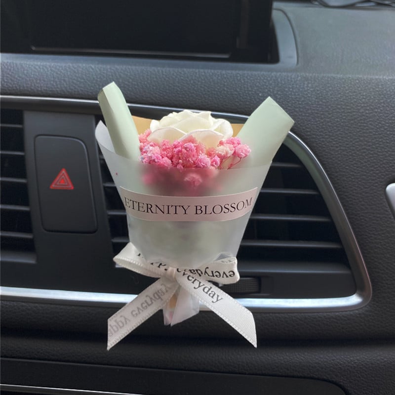 3D csokor autódíszítés belső szellőző kapocs Auto Parfüm autós aromadiffúzor ízesítés az autóban kiegészítők lányoknak női ajándékok