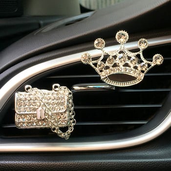 Bling Car Accessories Girls Purse Ψηλοτάκουνο αποσμητικό αυτοκινήτου Auto Outlet Κλιπ αρώματος Car Scent Diffuser Κομψή διακόσμηση αυτοκινήτου