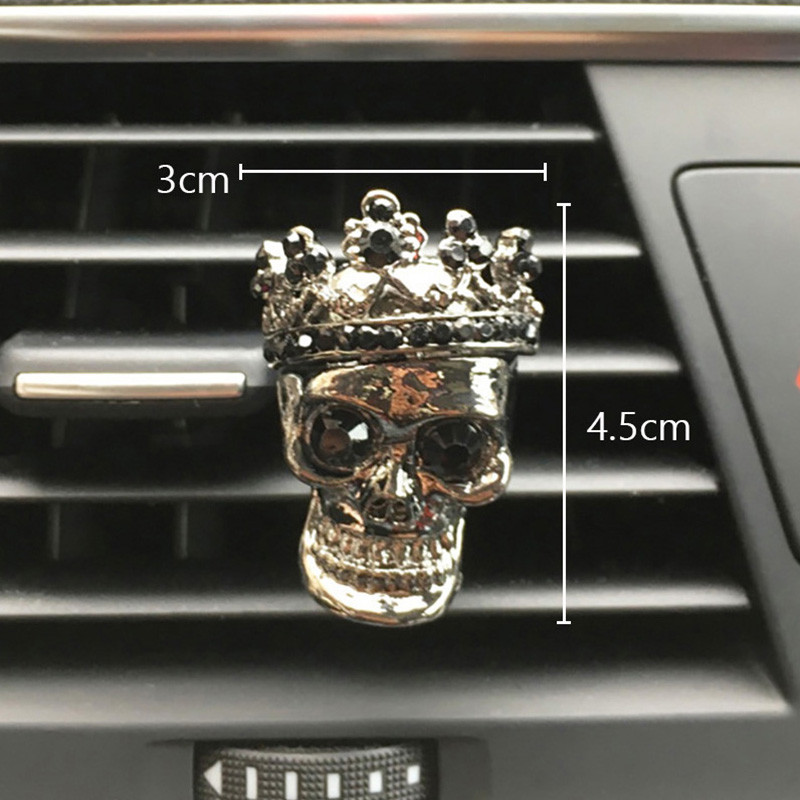 Cool Skull Dekoracija automobila Aroma u automobilu Difuzor arome Ventilacijski otvor Parfemske kopče Mirisi za automobile Miris Mirisi Dodaci za automobile Auto