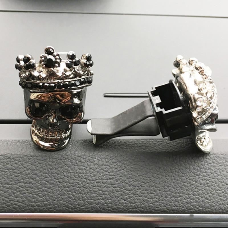 Cool Skull Dekoracija automobila Aroma u automobilu Difuzor arome Ventilacijski otvor Parfemske kopče Mirisi za automobile Miris Mirisi Dodaci za automobile Auto