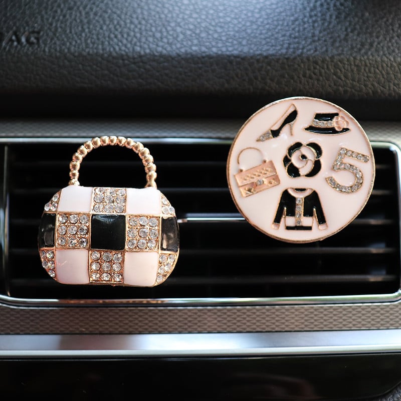 Νέο πορτοφόλι ντεκόρ αυτοκινήτου αποσμητικό αέρα 2021 In Auto Outlet Κλιπ αρώματος Αυτοκινήτου Διαχύτης αρωμάτων αυτοκινήτου Bling Εσωτερικά αξεσουάρ αυτοκινήτου για κορίτσια