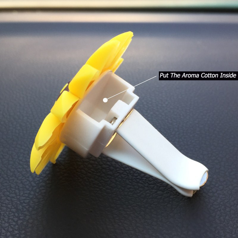 Suncokret Osvježivač zraka Slatki auto Parfem Otvor za ventilaciju Difuzor mirisa za automobil Auto Interior Decor Dodaci za automobile za djevojčice